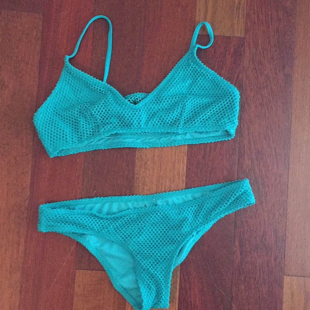 Roxy Turquoise 2 piece bikini
